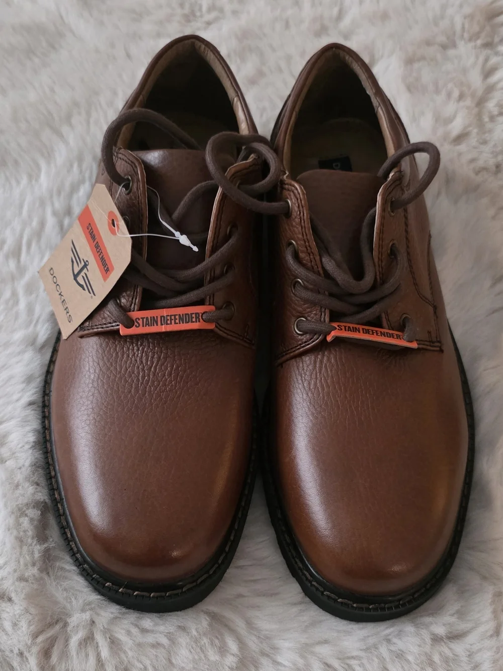 Dockers Men's Brown Leather Casual Derby Shoes